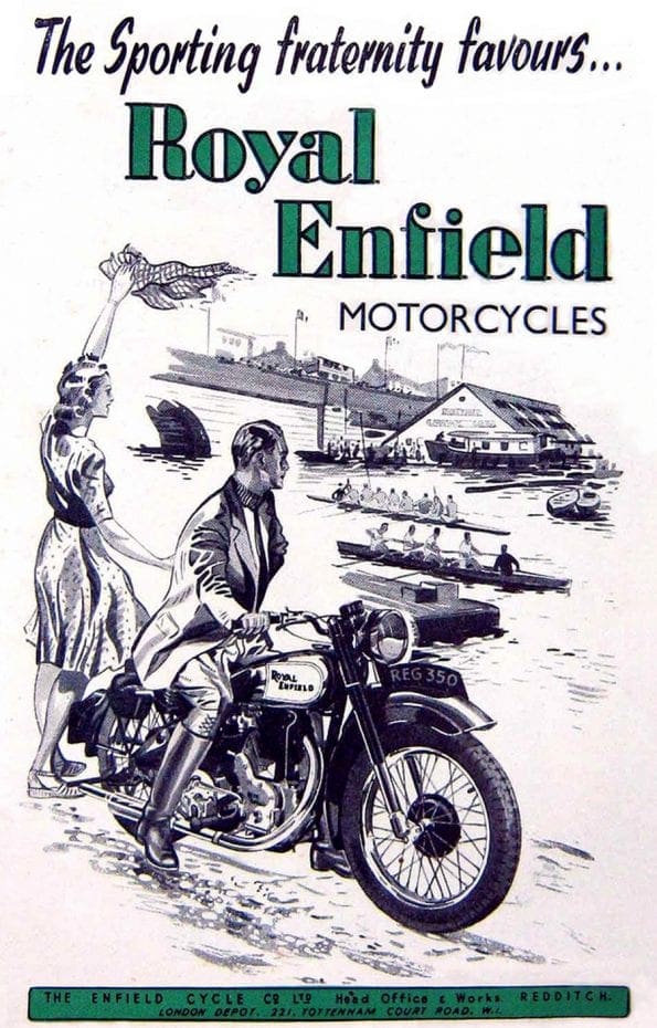 1950 Royal Enfield 150 Bullet Trials 346cc Motorcycle Photo Spec Sheet Info  Card
